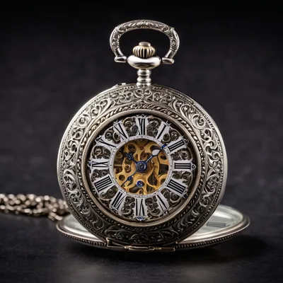 Taschenuhr Silber 800, um 1900