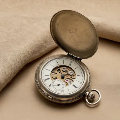 Taschenuhr vergoldet, Jugendstil