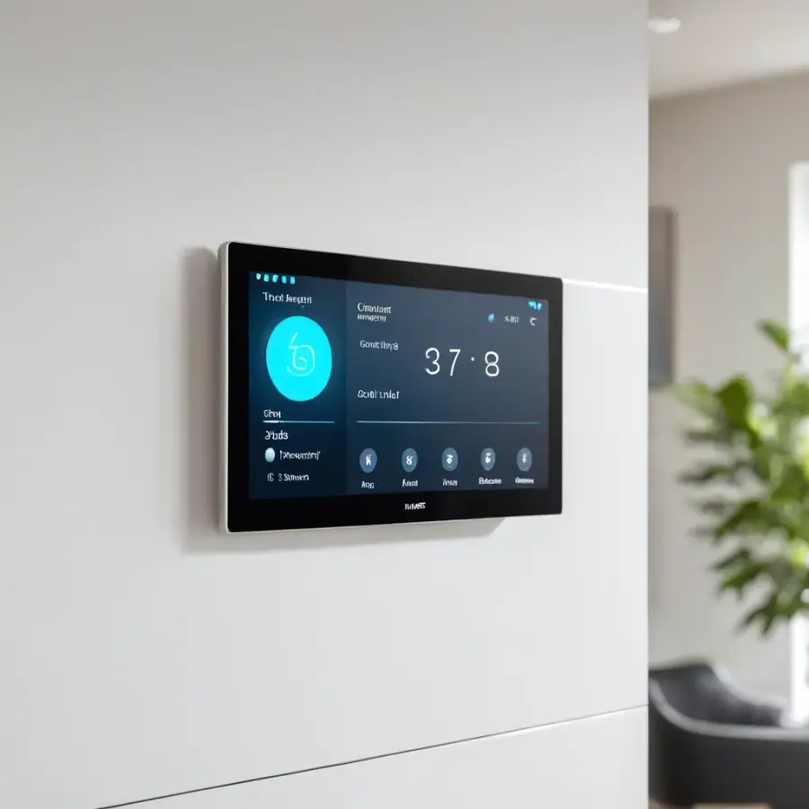 Smart-Home-Wandpanel mit Touchdisplay